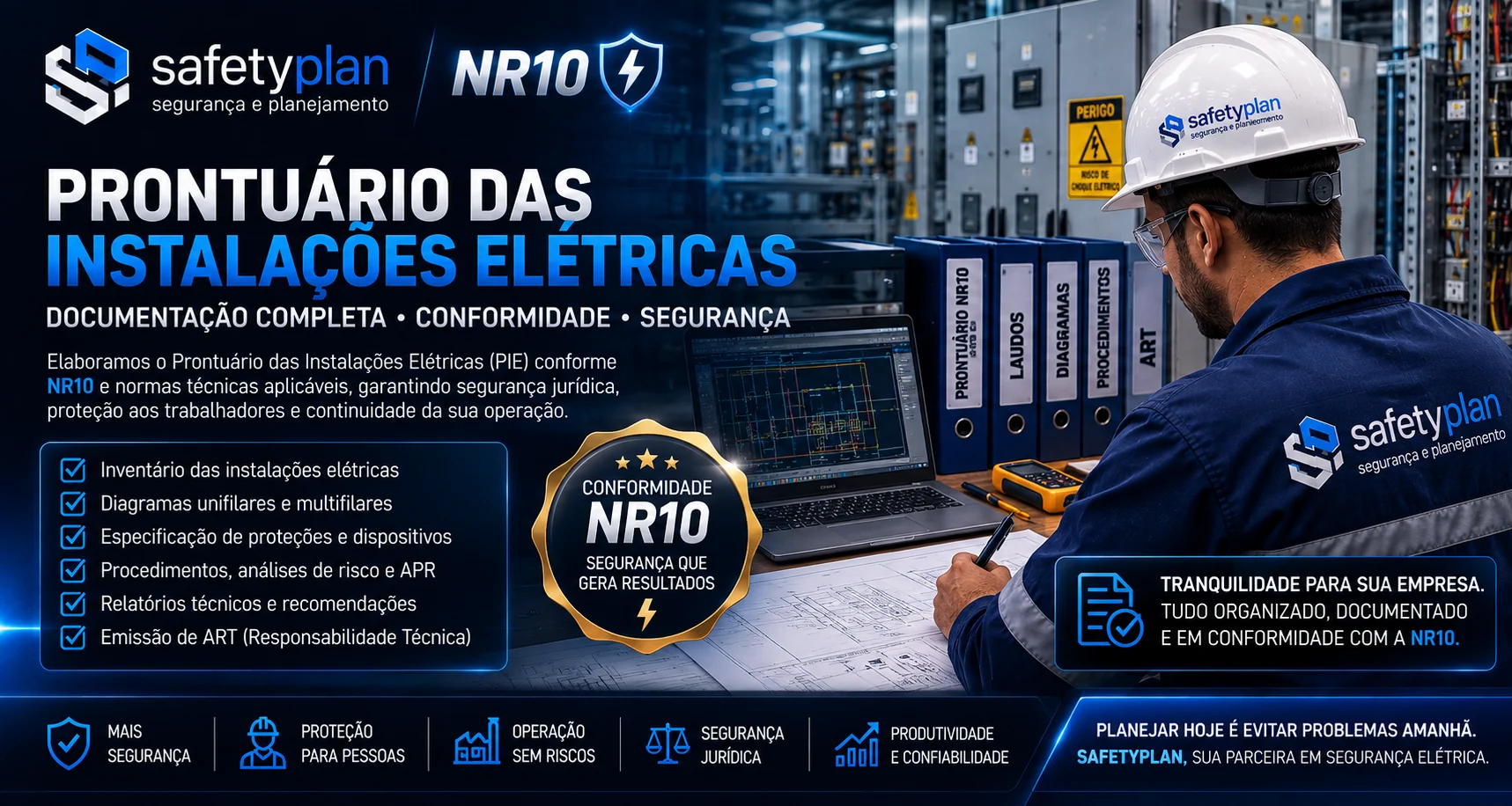 Prontuário das Instalações Elétricas PIE NR10 em Leme