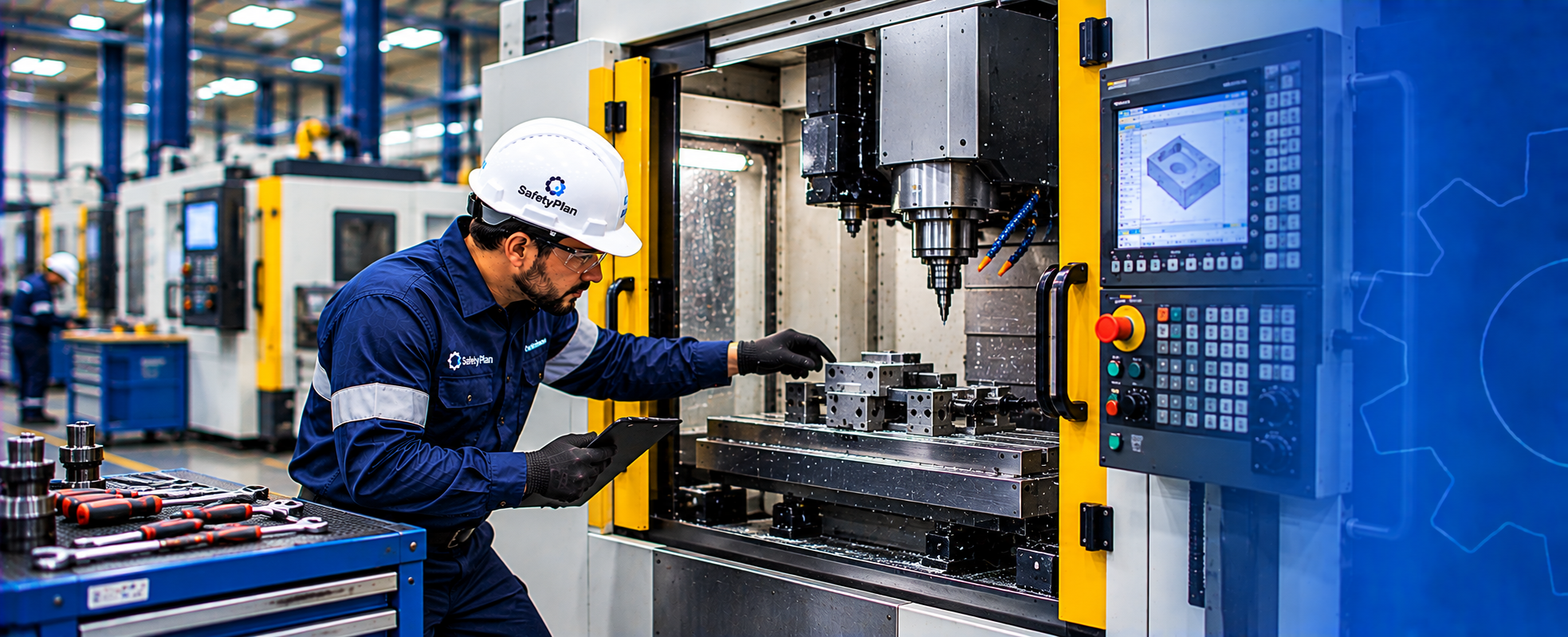 Adequação NR12 de Centro de Usinagem CNC pela SafetyPlan