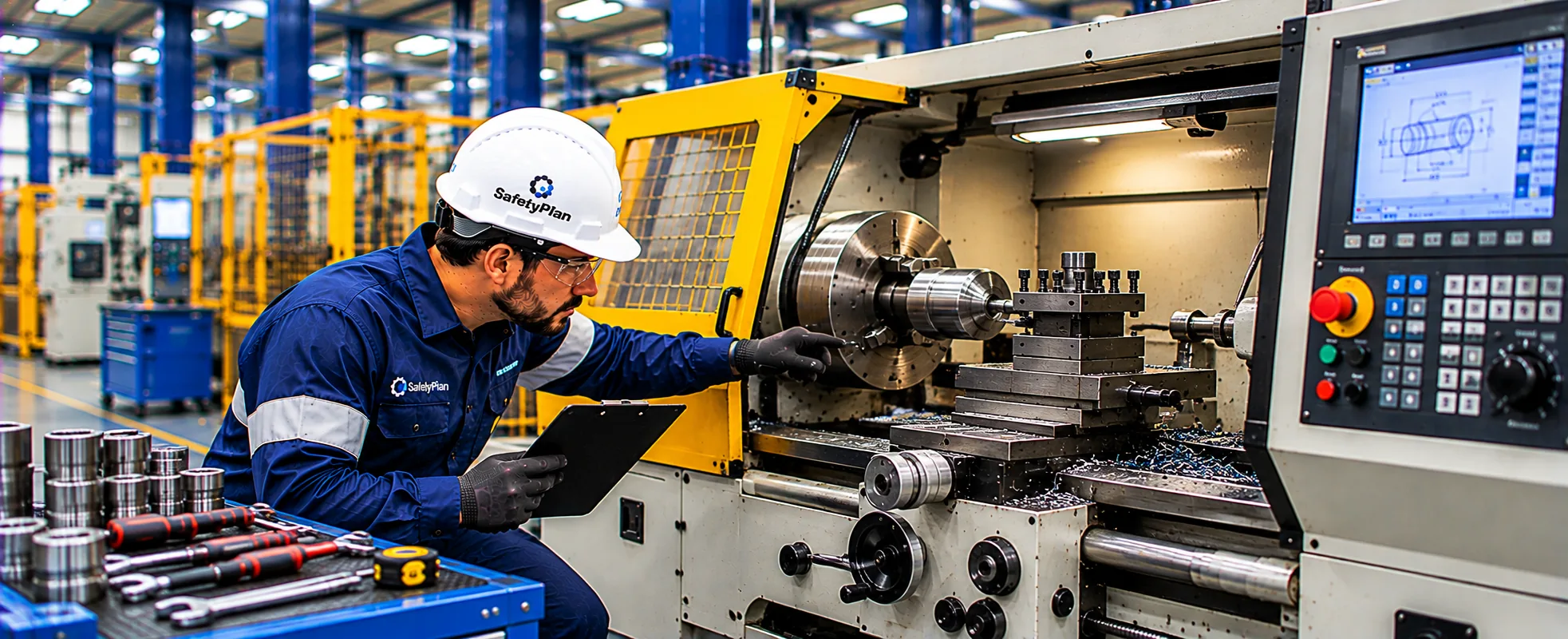 Adequação NR12 para Torno CNC - SafetyPlan
