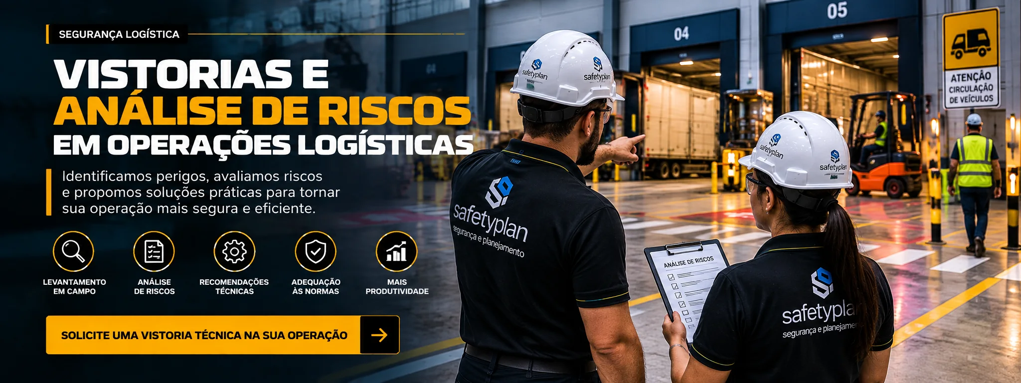 Vistorias técnicas em operações logísticas