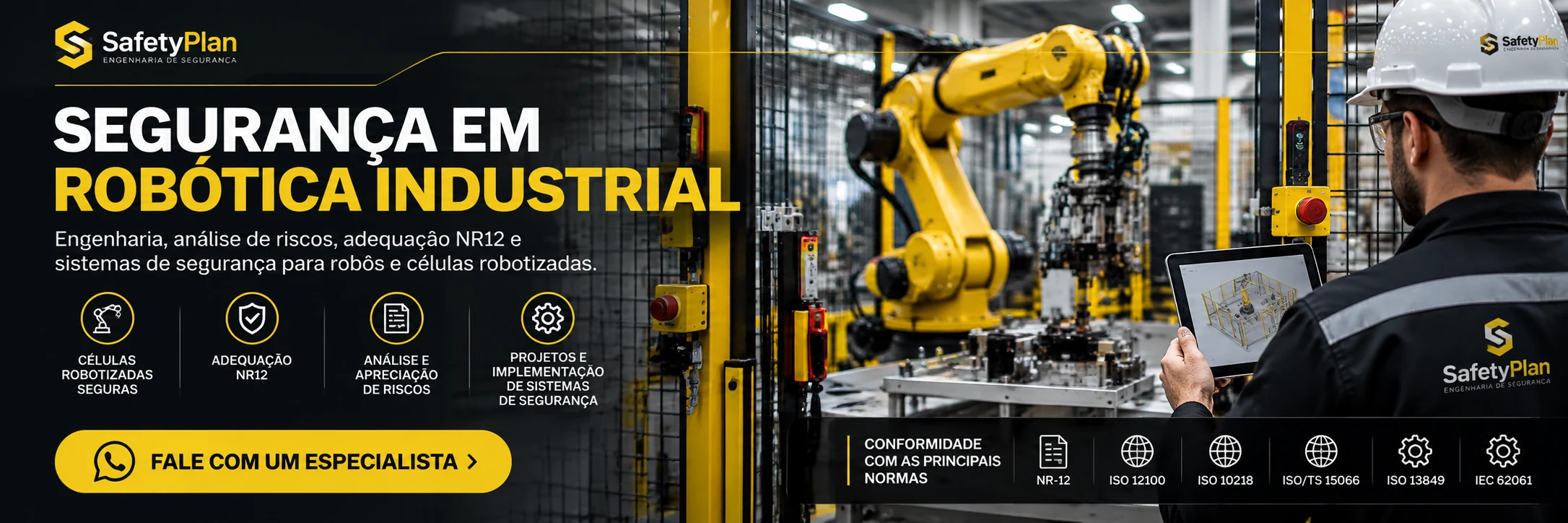 Segurança em Robótica Industrial em Campinas - SafetyPlan