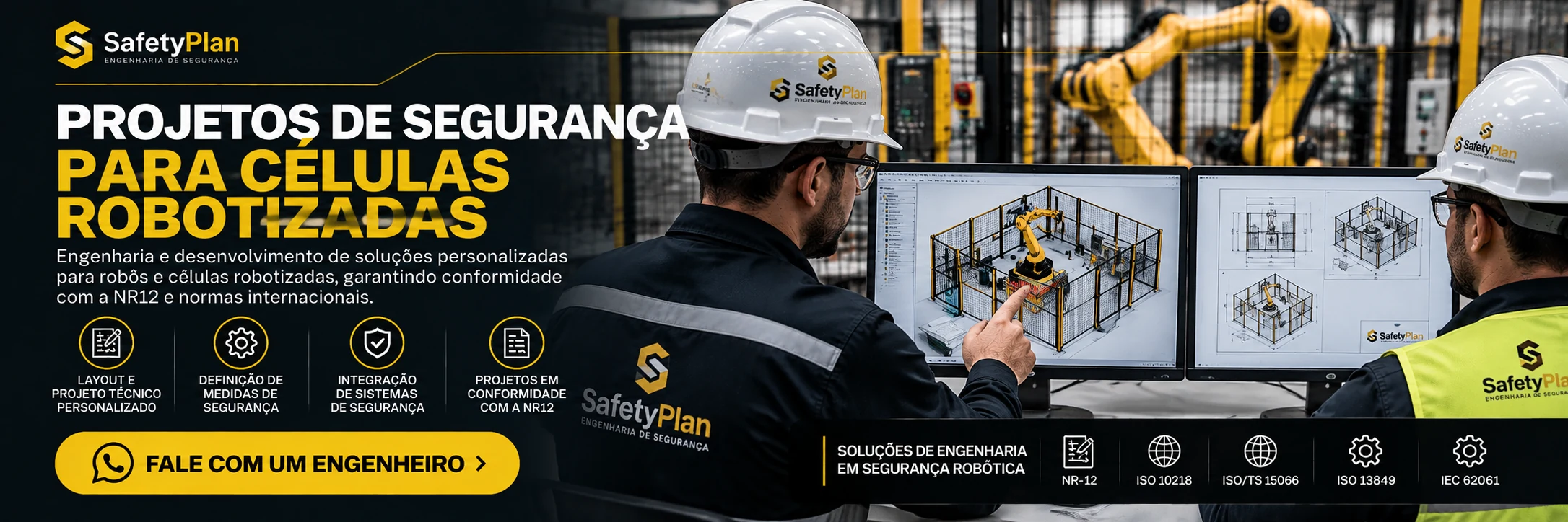 Projetos de Segurança para Células Robotizadas em Indaiatuba - SafetyPlan