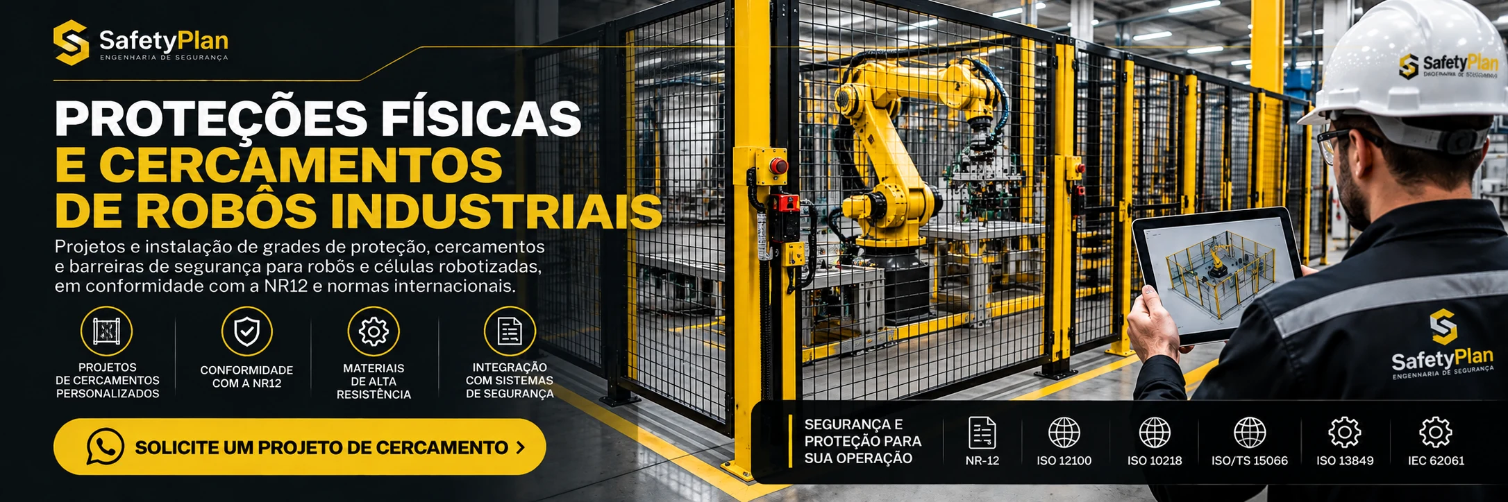 Proteções Físicas e Cercamentos em Indaiatuba - SafetyPlan