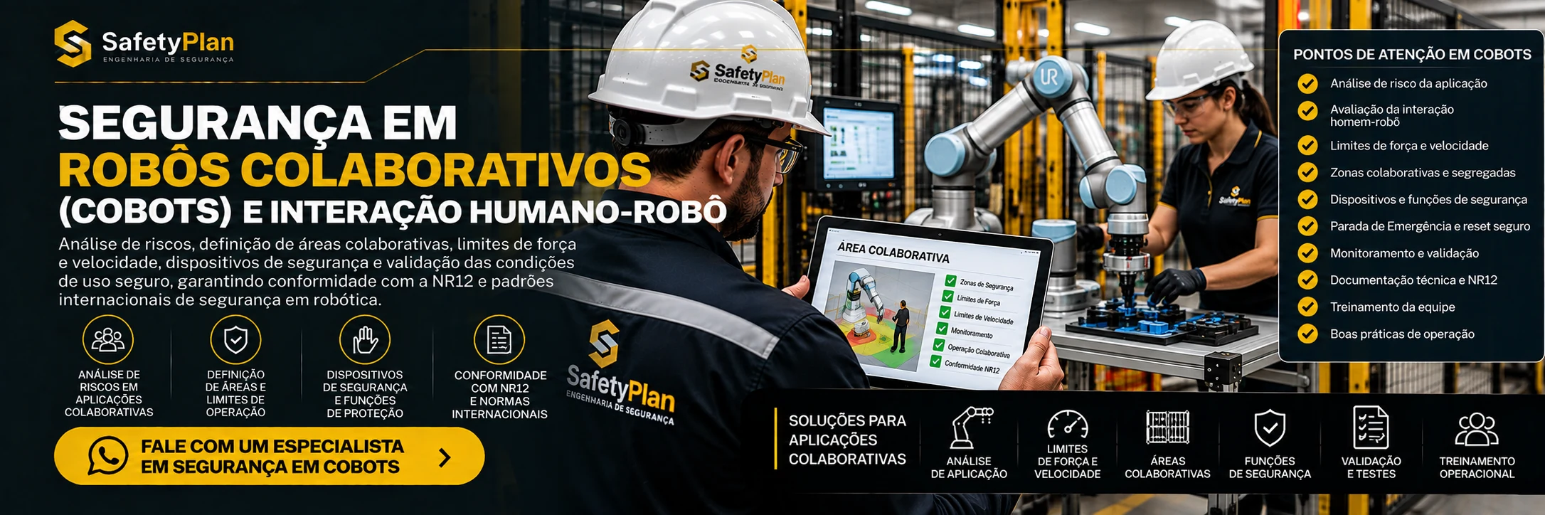 Interação Humano–Robô e Aplicações Colaborativas em Indaiatuba - SafetyPlan
