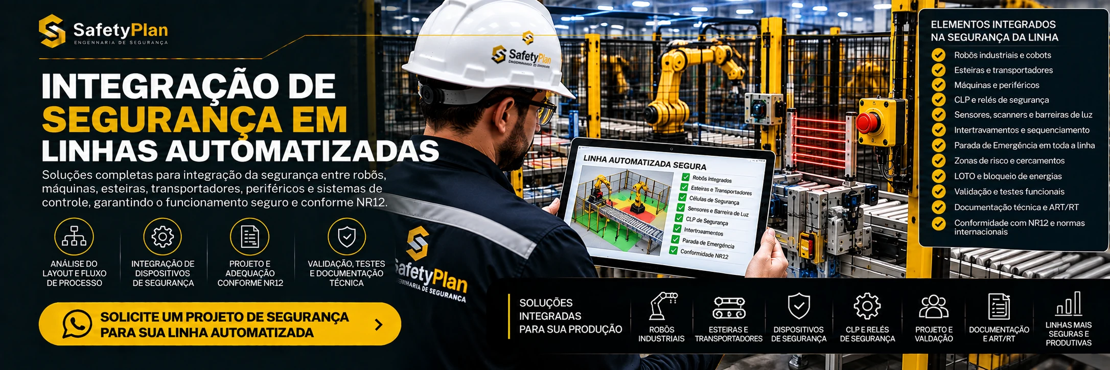 Integração de Segurança em Linhas Automatizadas em Indaiatuba - SafetyPlan